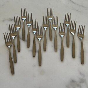 Set of 14 Rogers Stainless Dessert/Salad Forks
